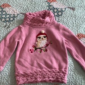Girls snowy owl sweater